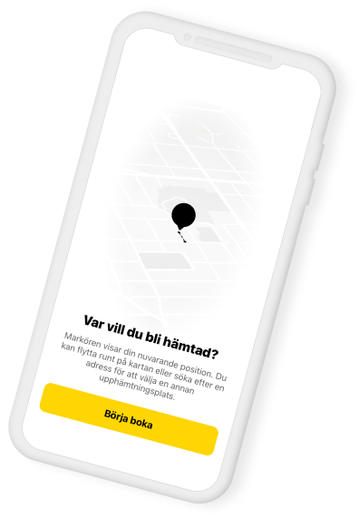 Boka enkelt din taxiresa  i Uppsala Taxis app